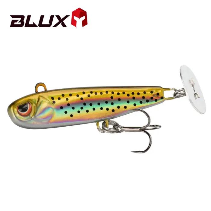 Leurre pêche BLUX 38mm 44mm rattle tail cuillère brillante métal zinc jigging leurre dur