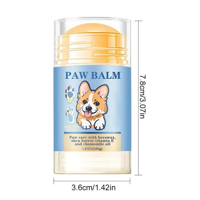 Baume pour pattes de chien 40g – Crème hydratante apaisante naturelle