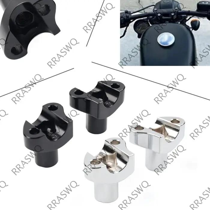 Rehausseurs de guidon droits de 2" pour Harley Bar Dyna Sportster Softail de 1"