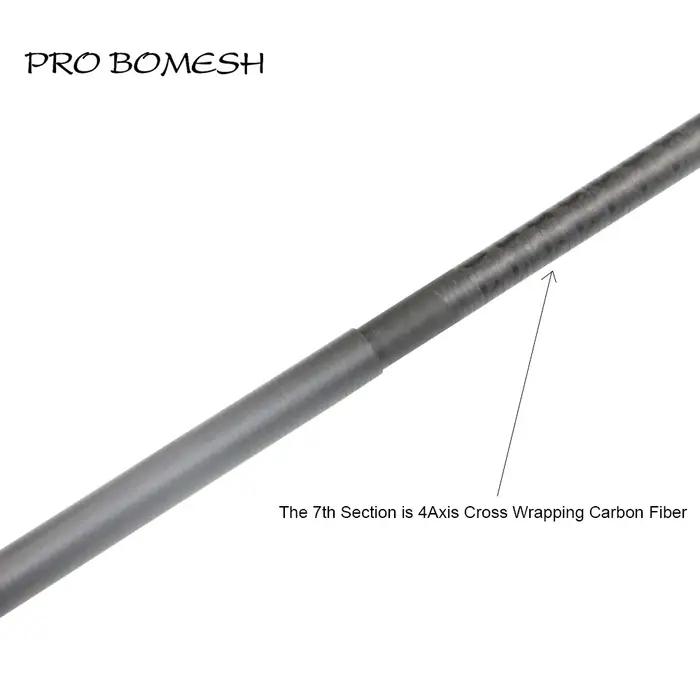 Pro Bomesh Toray – canne à truite de voyage en Fiber de carbone, 1.85m UL, 8 sections, solide, envel