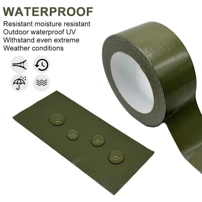 Ruban adhésif tissu tactique vert olive 5cm x 27m - Forte adhésion réparation outdoor bricolage chasse
