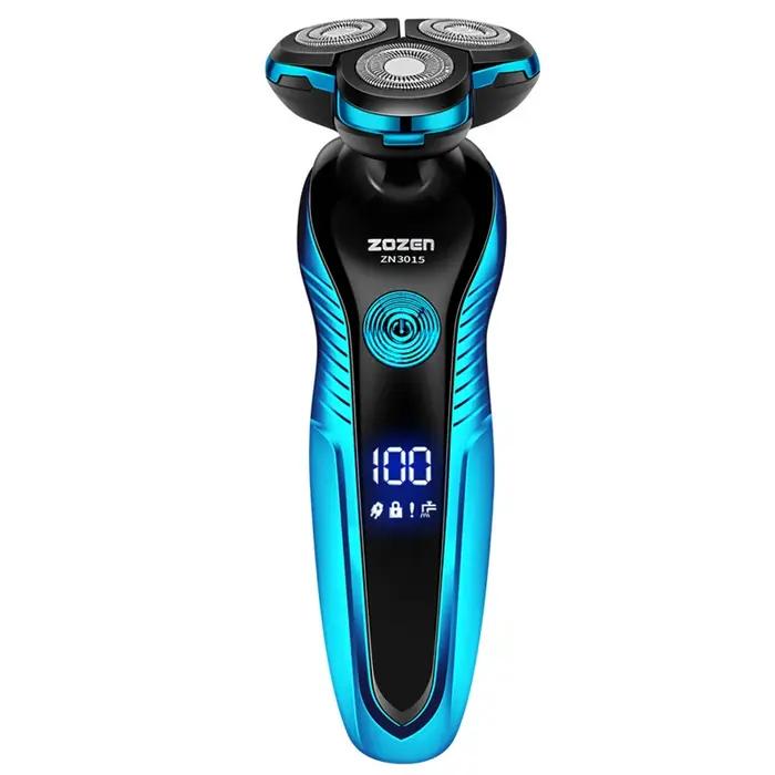 ZOZEN rasoir électrique rotatif rasoir électrique Rechargeable Machine à raser pour hommes tondeuse
