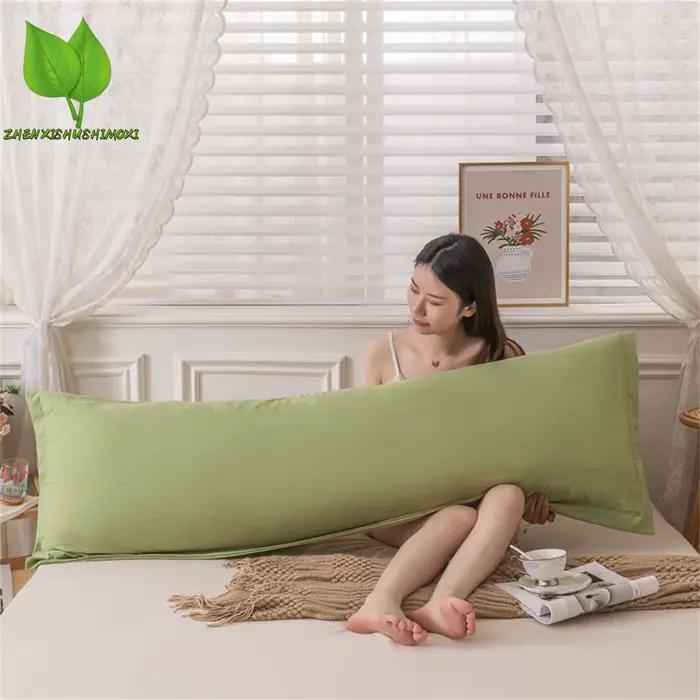 Taie d'oreiller rectangulaire Style dentelle, housse de coussin 48x1 0/150/180cm, longue taie d'orei