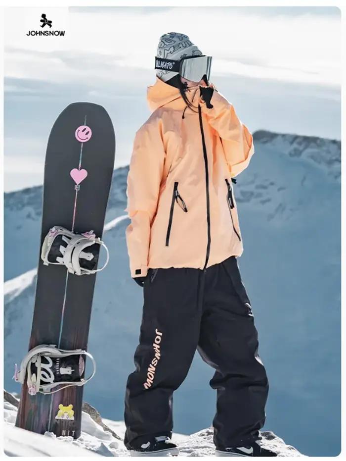 John Snow – combinaison de Ski chaude pour hommes et femmes, veste et pantalon d'extérieur imperméab