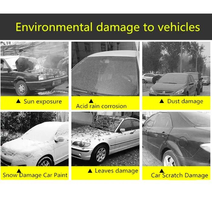 Housse de Protection extérieure pour voiture, couverture de neige extérieure complète, pare-soleil,
