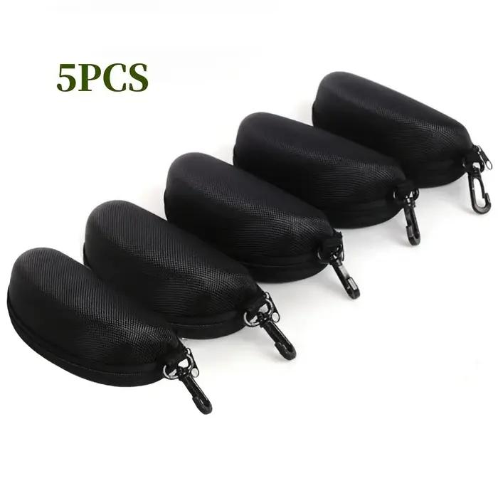 Boîte de protection de lunettes de soleil à fermeture éclair Portable, 5 paquets, étui à lunettes, b