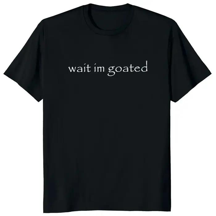 Attendre j'ai mal t-shirt drôle Meme tendance Y2k à manches courtes col rond été T-shirts décontract