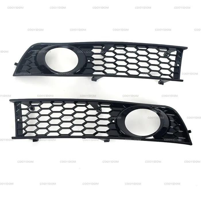 Grille de pare-chocs avant en accent d'abeille pour Audi, antibrouillard latéral, grille en maille,