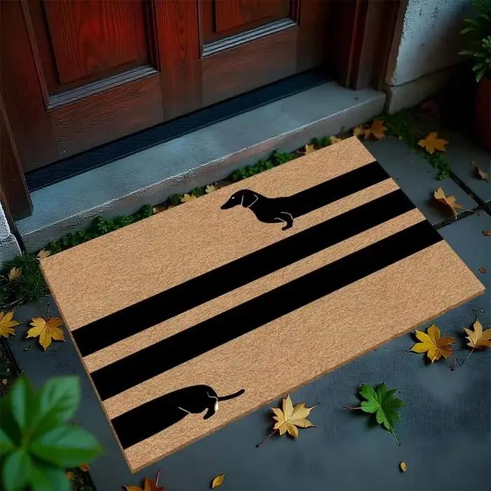 Tapis Chien Saucisson Mignon Tapis d'Intérieur Doux et Antidérapant pour Chien Saucisson Idéal pour Chambre Salon Cuisine Occasions Spéciales
