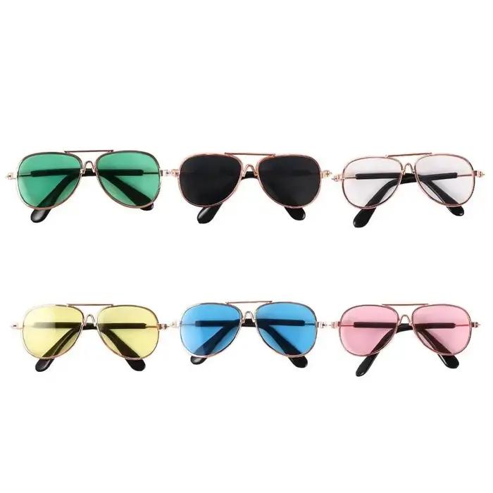 Fournitures mignon mode lunettes réflexion pour petit chien chat
