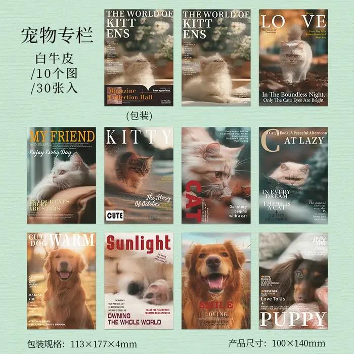 Journal GO 30 feuilles de matériel de Collection de magazines, livre pour Scrapbooking, Collage, Jou