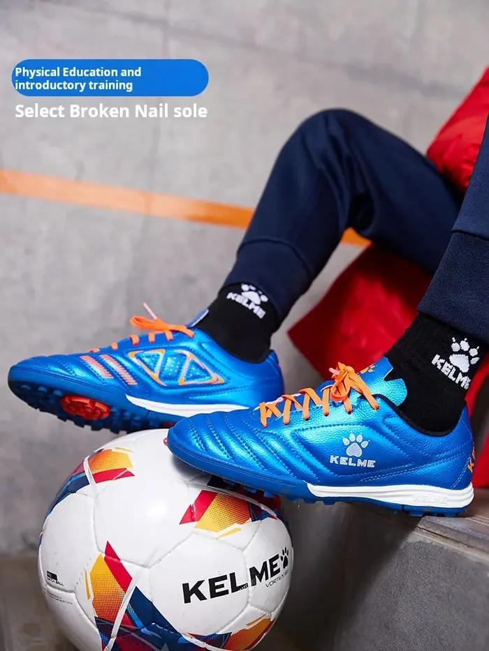 Chaussures de football Kelme Tf Broken Nail pour adultes et jeunes, antidérapantes, pour gazon artif