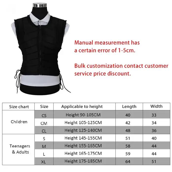 Gilet d'équitation pour cavalier, gilet de sécurité équestre pour rongeur, équipement de protection