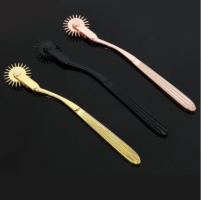 Jouets sexuels femmes lesbiennes BDSM Clitoris mamelon jouet sexuel Kit d'esclave sexuel fétiche RolleWheel aiguilles Pinwheel acier inoxydableCosplay