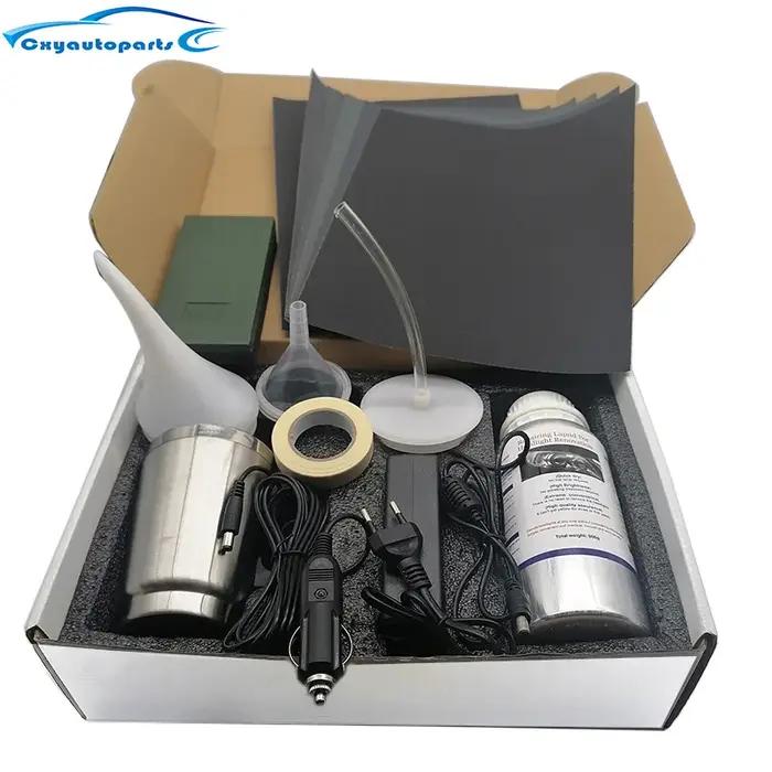 Kit de polissage de restauration de phares de voiture, 800ML, polymère liquide, rénovation de la lum
