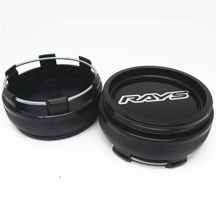 Couvercle de moyeu central pour rayons VOLK CE28 TE37 RE30 TTA ZE40, emblème chromé noir, accessoire