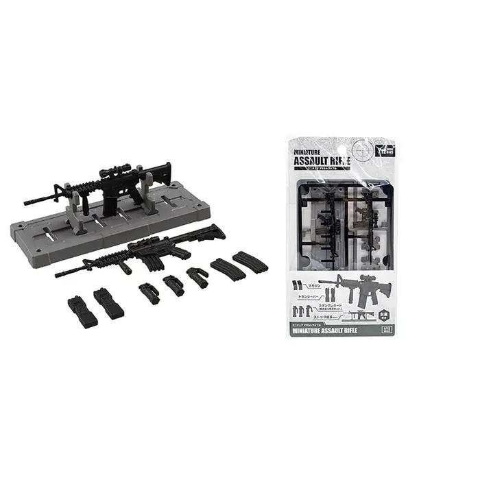 YAMADA – modèle de bibliothèque d'armes miniatures à l'échelle 1/12, mini pistolet M4, support d'arm