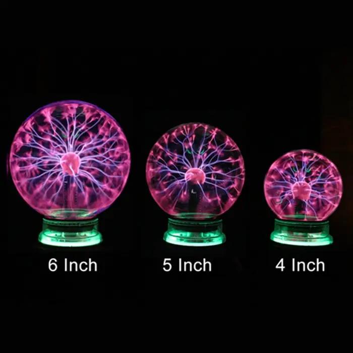 Lampe à boule de plasma magique en verre, nouveauté, veilleuse, cadeau de Noël pour enfants, décor d