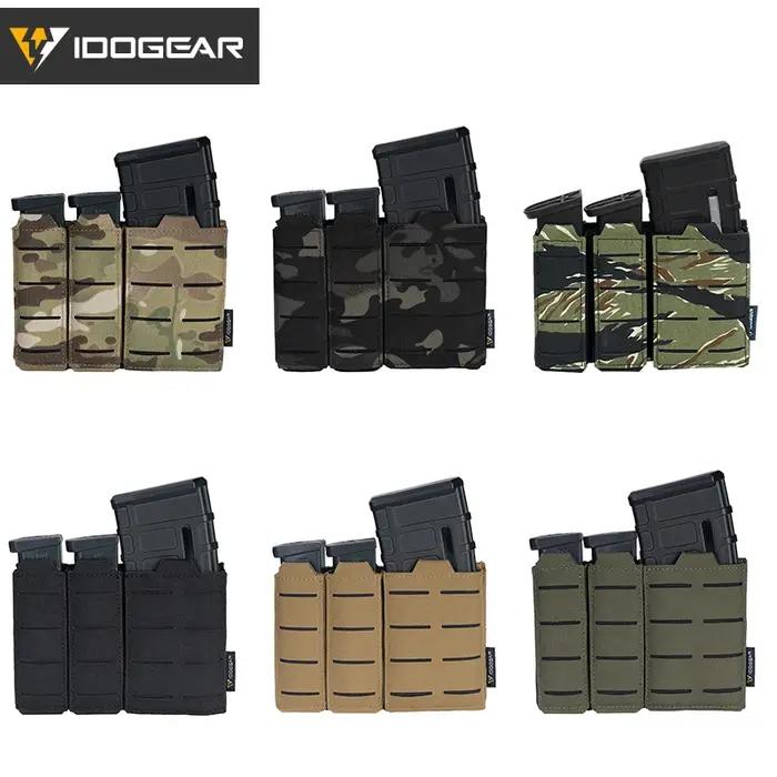 Porte-chargeurs tactique triple IDOGEAR pour 9mm et 5.56
