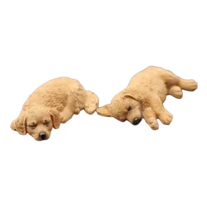 Figurine de chien dormant