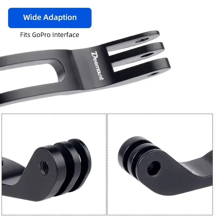 Deemount fourche avant installer support de phare support de caméra d'action support à pince convien