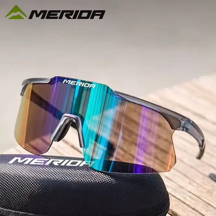Lunettes de vélo Merida UV400 anti-buée - Lentilles REVO HD - Certifié CE/ANSI homme femme