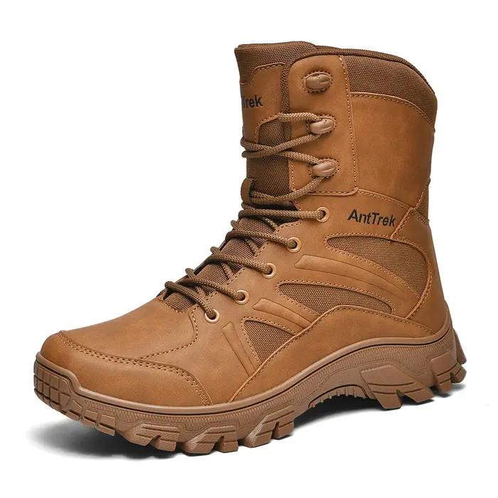 Bottes de chasse imperméables et respirantes en unité centrale antidérapantes pour hommes hautes bottes tactiques camping et randonnée