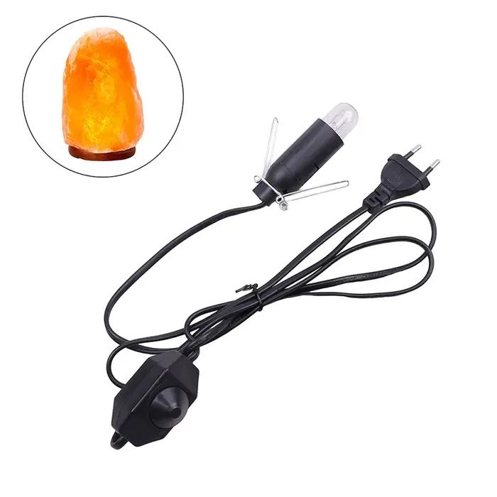Câble d'alimentation E14 E12 avec variateur et interrupteur marche/arrêt, cordon de prise pour lampe