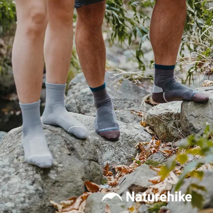 Chaussettes Naturehike 3 paires - Randonnée et sport - Technologie Coolmax anti-transpiration pour pieds secs