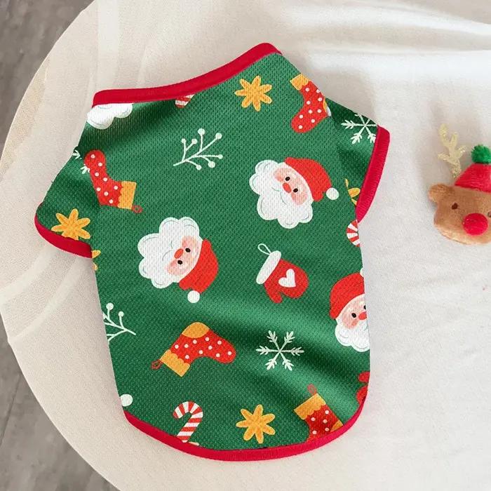 T-shirts de noël pour chiens, pour petits et moyens chats, cadeau de noël, fournitures pour animaux