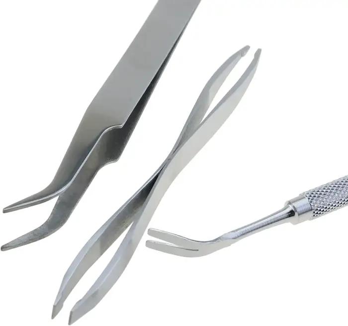 1 ensemble de pinces ergonomiques pour l'élimination des tiques