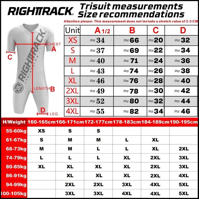 Trisuit de Triathlon personnalisé pour hommes, vêtements d'entraînement, combinaison colorée, RIGHTTRACK, natation, cyclisme, course à pied