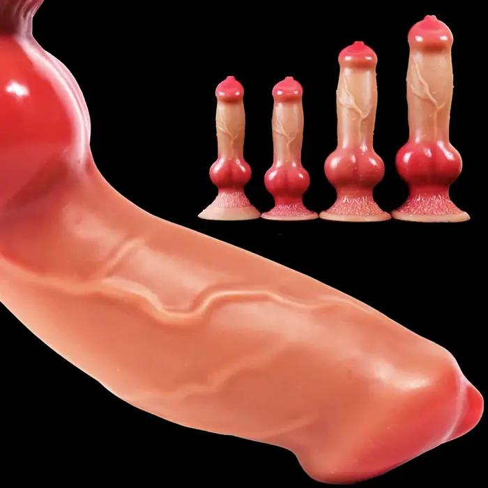 Pénis réaliste avec ventouse pour chien, énorme gode pour chien, gros plug anal, bite angiMonster, fournitures pour adultes, hommes et femmes