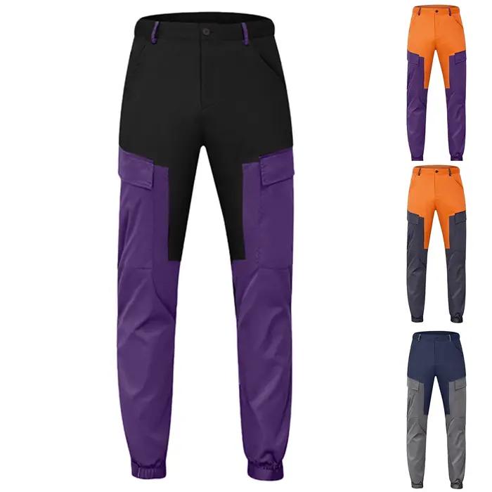 Pantalon cargo homme patchwork deux tons pour chasse jogging travail multi-activités outdoor