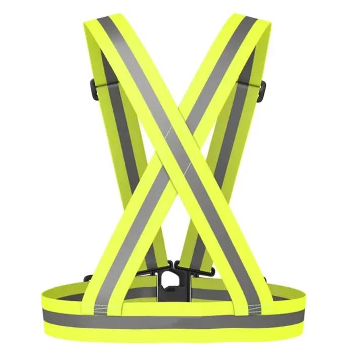 Automne en plein air course Sport de nuit cyclisme sangle arrière réfléchissante gilet bandes d'avertissement de sécurit