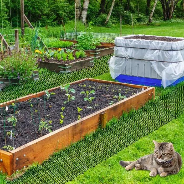 Tapis anti-nuisibles en plastique pour protéger les plantes et les légumes du jardin des chats et des chiens occasions de jardinage et de protection des investissements verts