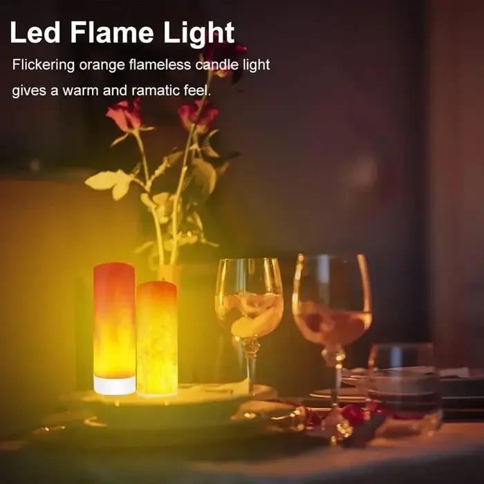 USB LED flamme lumière dynamique effet de flamme feu ampoule USB atmosphère lumière LED maïs ampoule