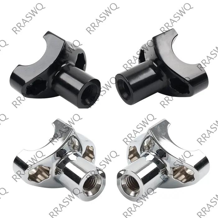 Rehausseurs de guidon droits de 2" pour Harley Bar Dyna Sportster Softail de 1"