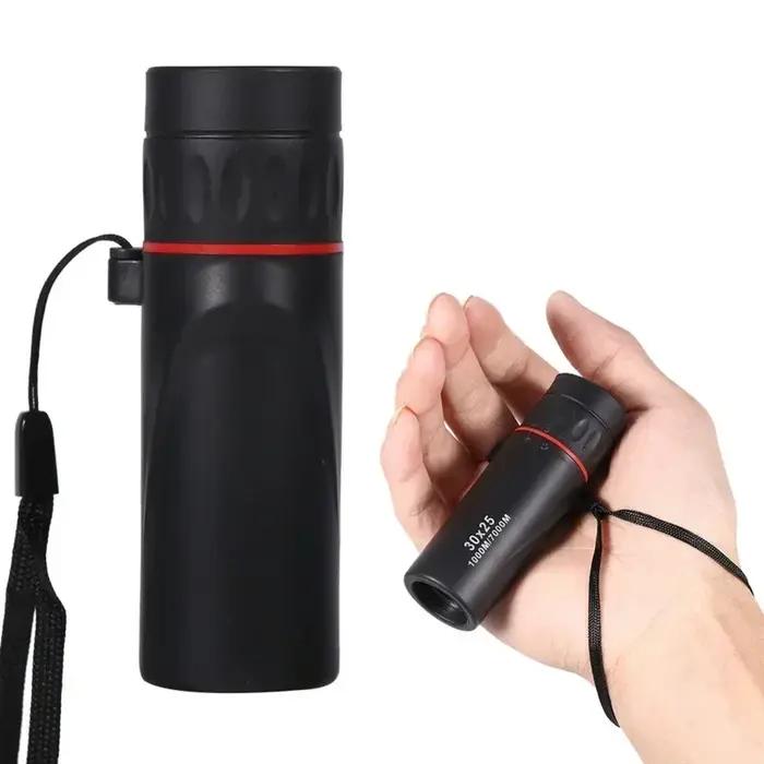 Mini Monoculaire de Poche HD Grand Angle Zoom Portable pour Chasse Randonnée Camping Voyage