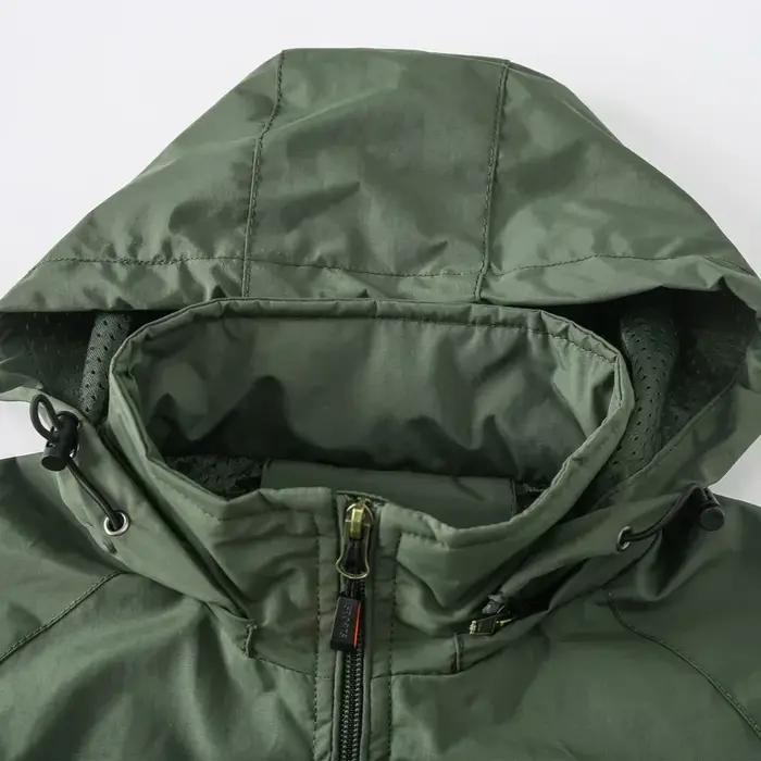 Veste tactique imperméable en nylon pour hommes, résistante aux intempéries, idéale pour randonnée, camping, pêche et chasse