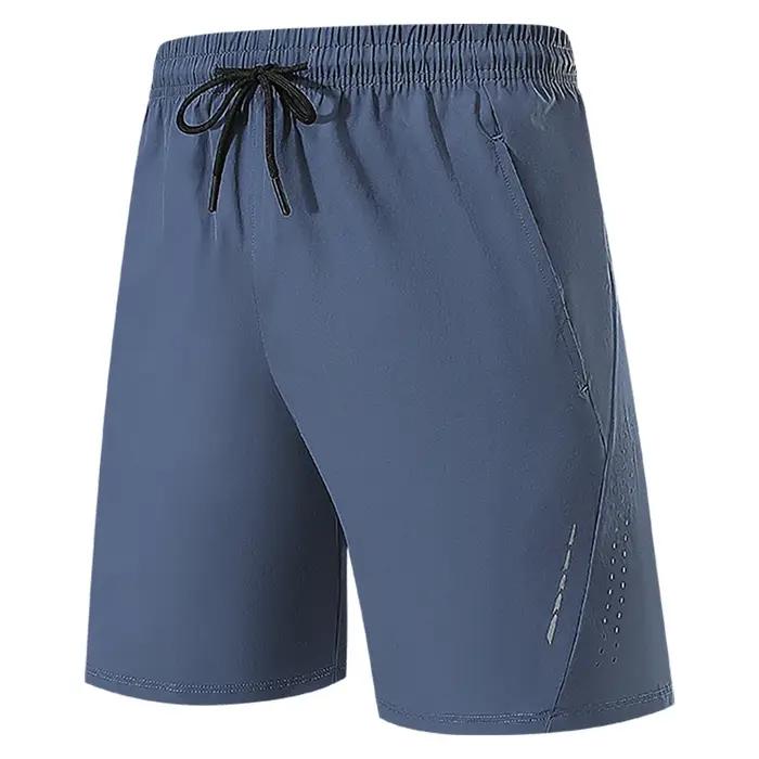 Short de tennis homme en polyester et élasthanne respirant et à séchage rapide pour entraînement et course à pied