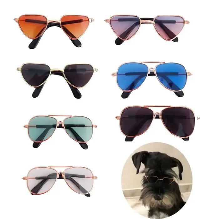 Fournitures mignon mode lunettes réflexion pour petit chien chat