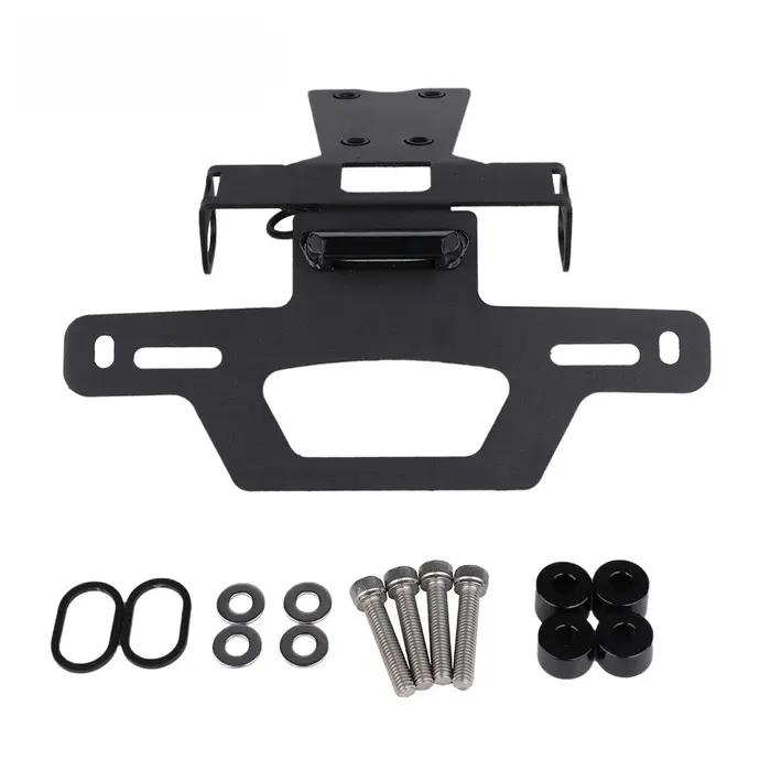 Support de plaque d'immatriculation en aluminium T6 6061 pour Honda CBR500R CB500F Hornet 500 CB 500F CBR 400R avec éclairage LED élégant et moderne pour motards passionnés