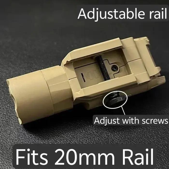 Lampe tactique TINSOL X300U-A multi-fonctions pour rail 20mm - Airsoft, chasse, CS et wargames