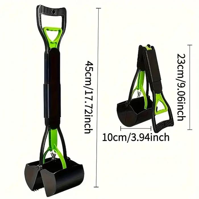 Ramasse-crottes pliable portable pour chien – Outil de ramassage des déchets d'animaux sans se pencher pour chiens de