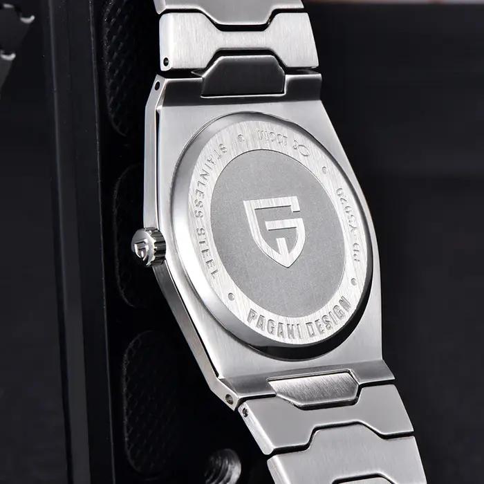 Montre Homme Pagani Design Style Affaires Élégante Quartz Acier Inoxydable Saphir Waterproof 10Bar Occasions Spéciales