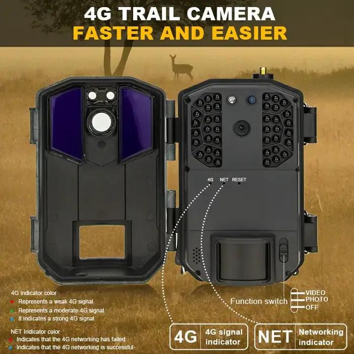 Caméra de piste de chasse SunGusoutdoors avec application vidéo en direct