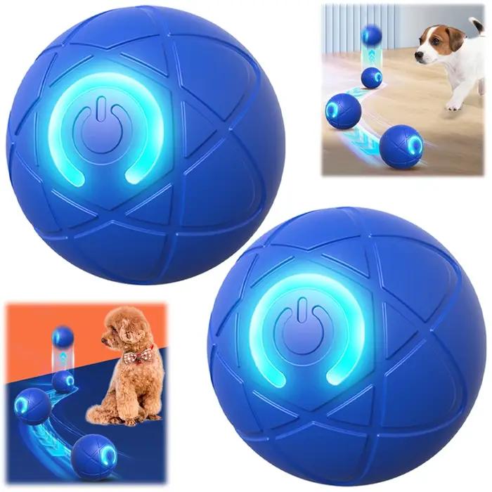 Balle électrique interactive intelligente pour chien avec LED