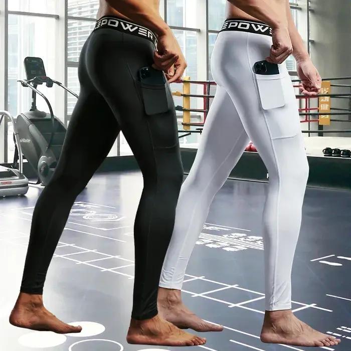 Gym hommes Fitness course pantalons de Sport athlétisme Leggings serrés Joggings maigre Yoga Compres