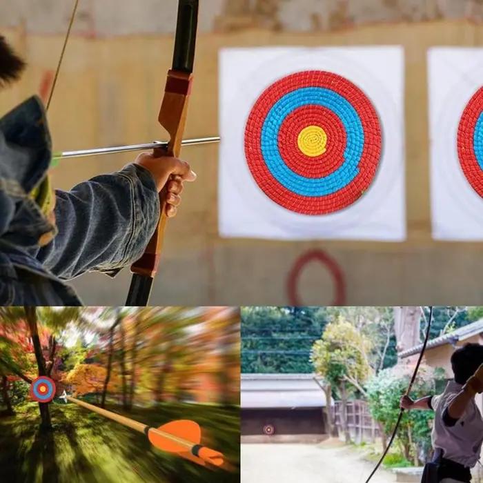 Cible d'herbe de tir à l'arc en paille de haute qualité pour archers expérimentés et débutants, parfaites pour la chasse, le tir sportif et l'entraînement familial